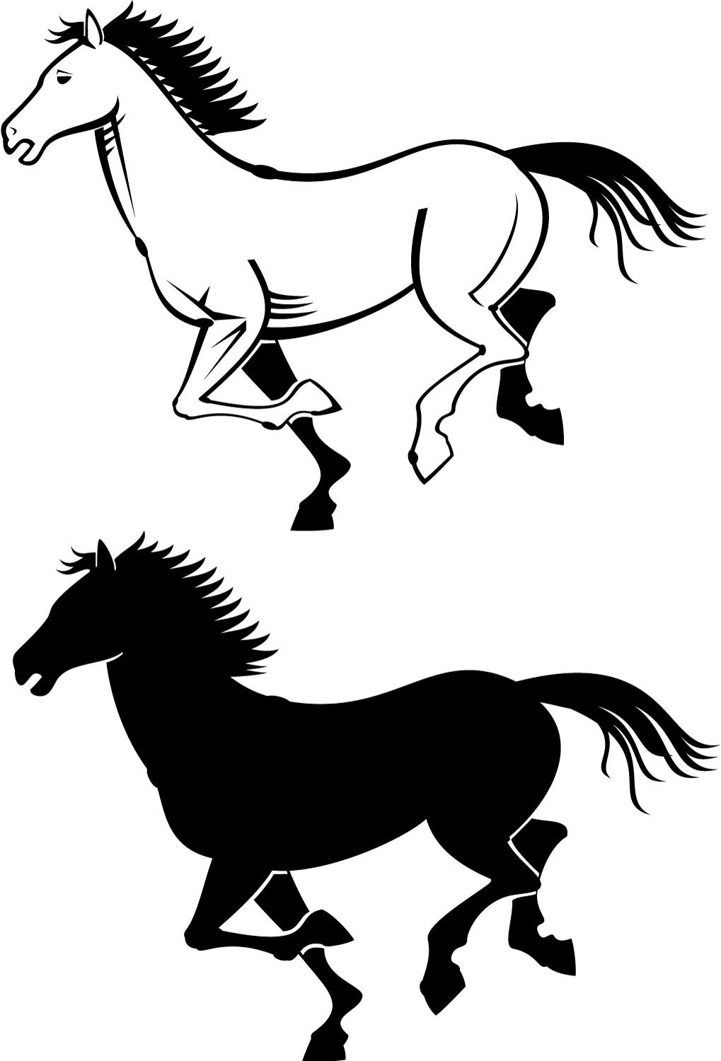free horse clipart vector - photo #17