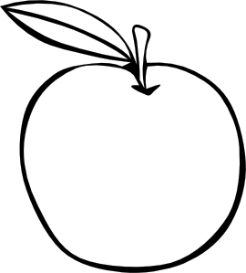 Apple Coloring Fruit clip art - vector clip art online, royalty ...