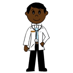 Doctor Clipart Image - clip art illustration of an african ...