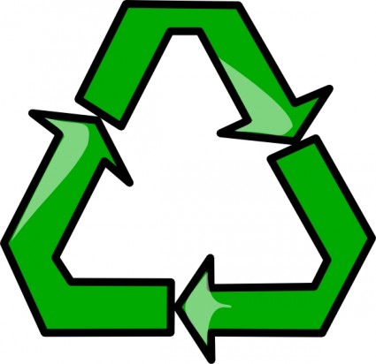 Recycling Sign Symbol clip art Free vector in Open office drawing ...