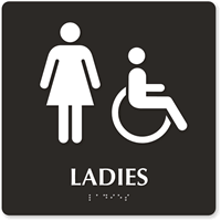 Ladies-Braille-Engraved-Sign- ...