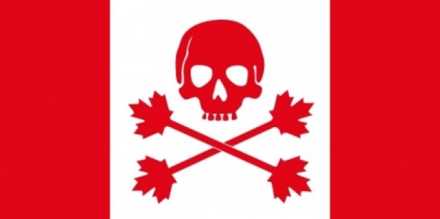 Pirate Flag Of Canada clip art | Download free Vector