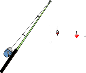 Fishing Pole Heart Clip Art - vector clip art online ...