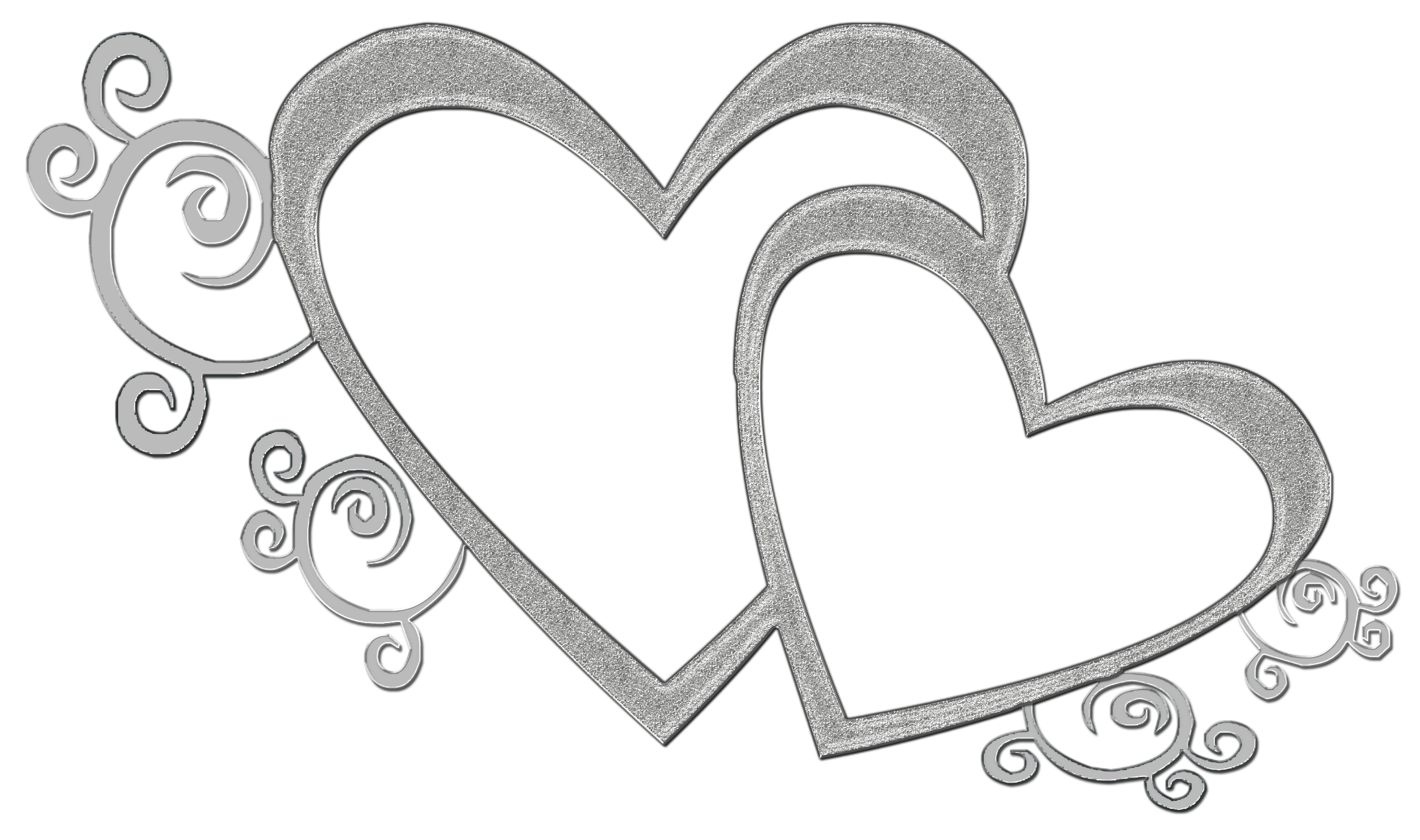 two hearts artclip