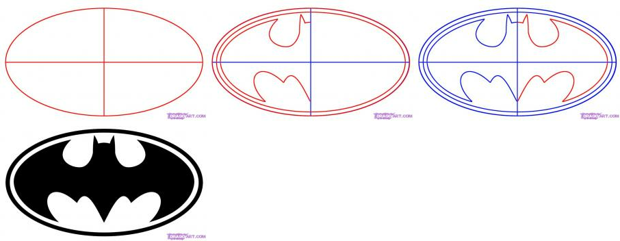 How to Draw the Batman Logo | How to Draw Batman