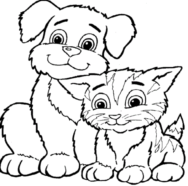 cat coloring clipart - photo #37