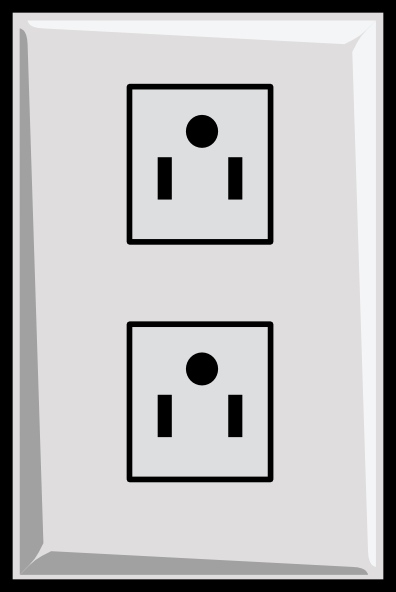 Power Outlet, Us clip art - vector clip art online, royalty free ...