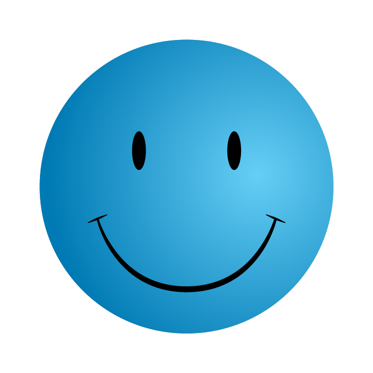 Blue Smiley Face - ClipArt Best