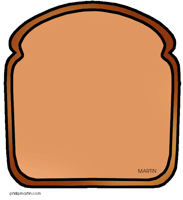 Slice of bread clip art