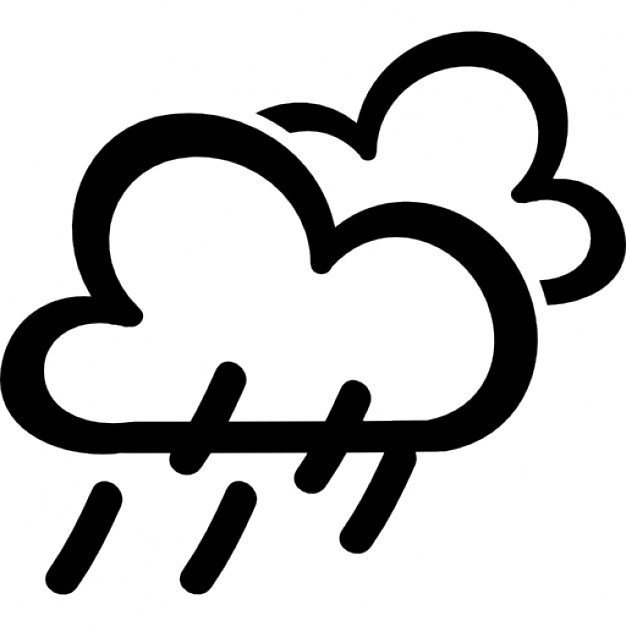 Rain weather hand drawn symbol Icons | Free Download