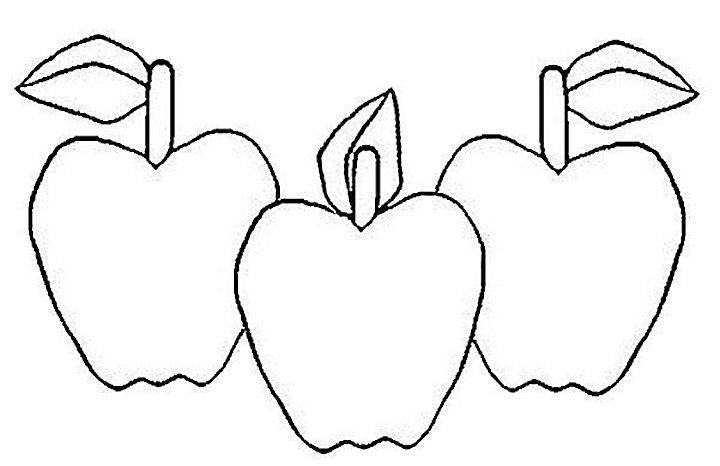 apple clipart to color - photo #32