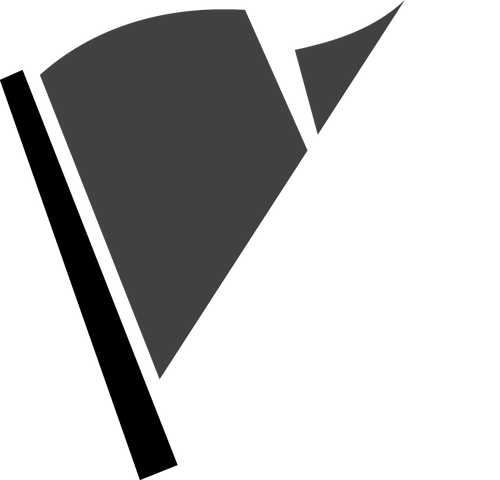 Balap bendera siluet | Domain publik vektor