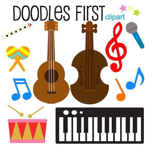 Musical instruments clip art - ClipartFox