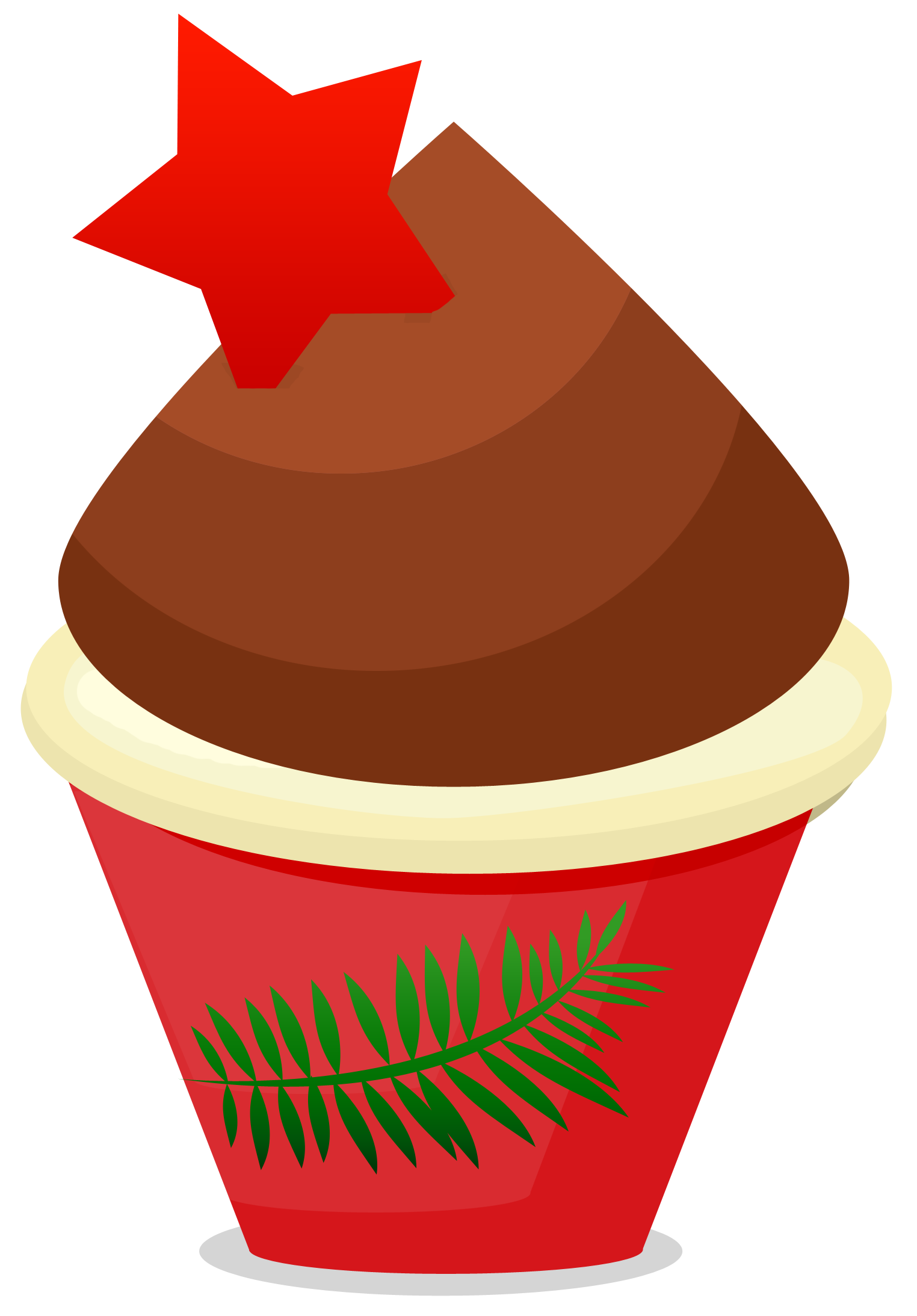 Christmas Cupcake Clipart