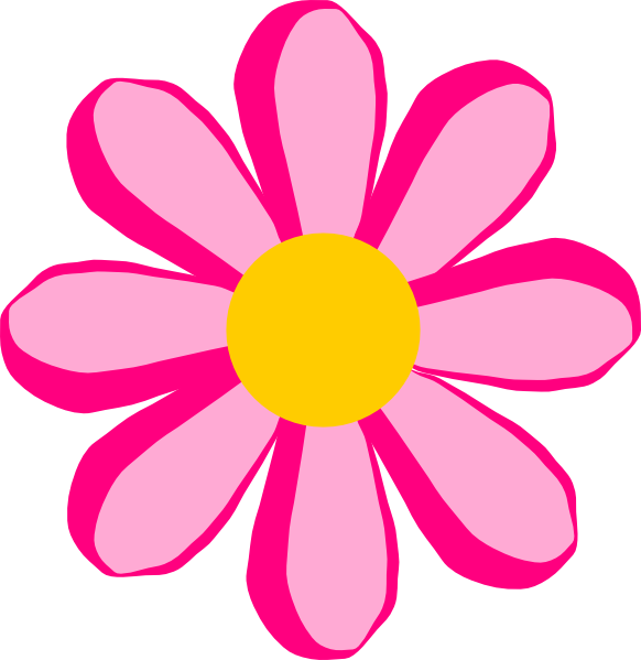 Pink Cartoon Flowers | Free Download Clip Art | Free Clip Art | on ...