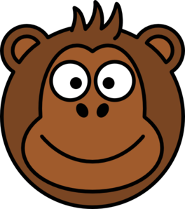 monkey banana cartoon stock vector funny cartoon monkey with ...
