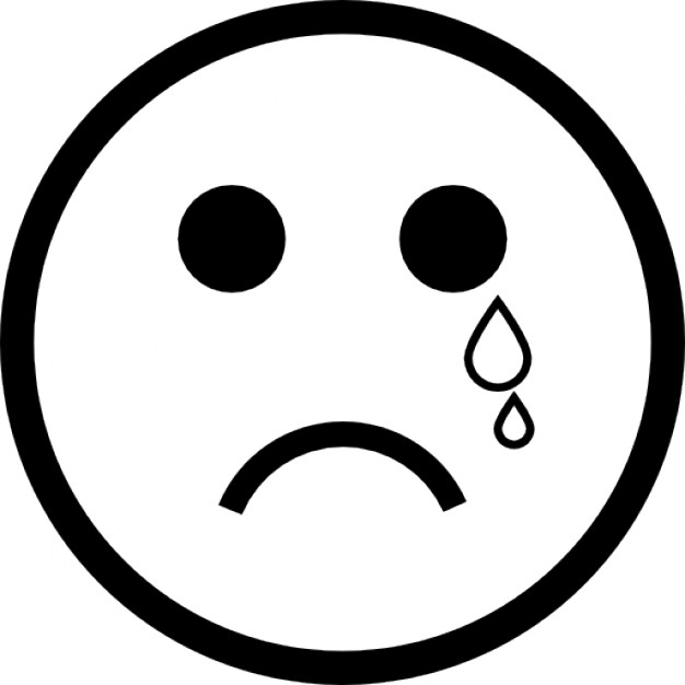 Crying emoticon face Icons | Free Download