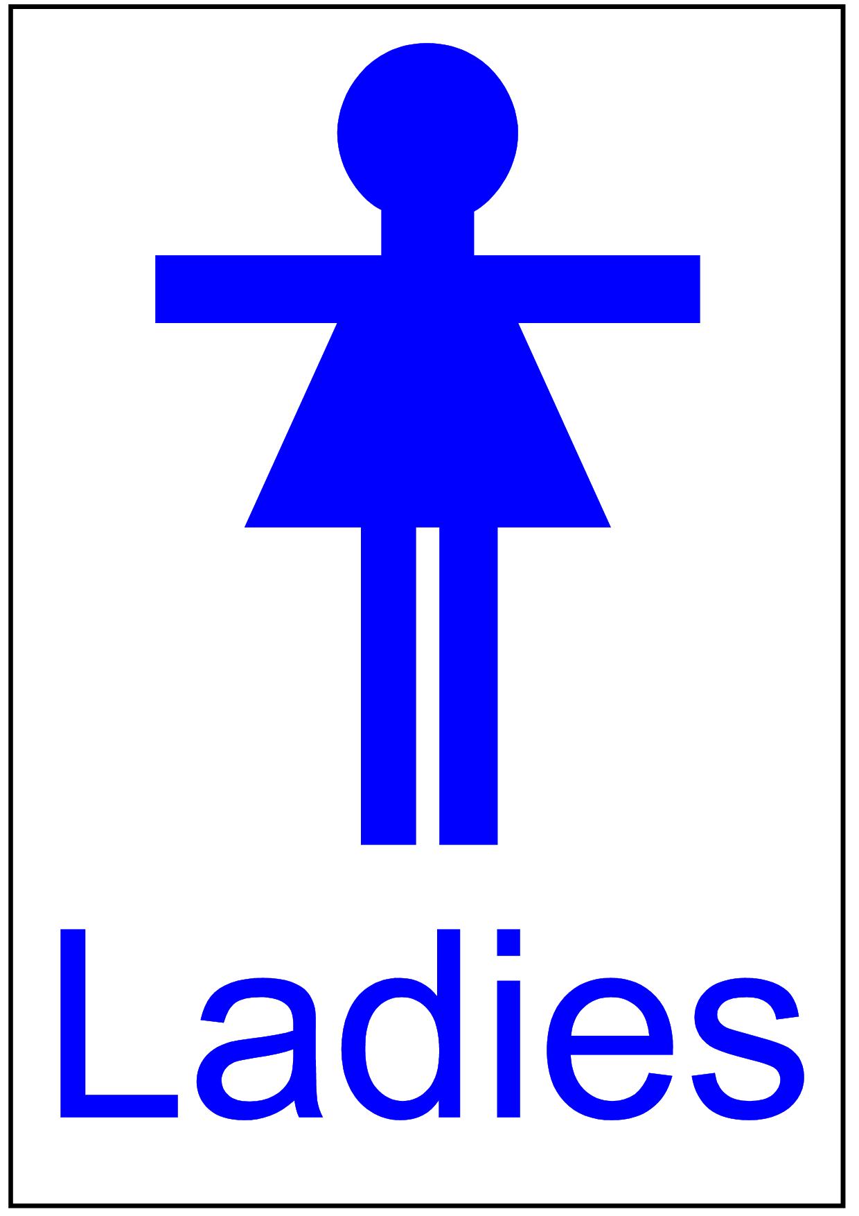 Ladies Gents Toilet Signs