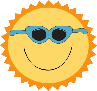 Sun with sunglasses clipart clip art - ClipartFox