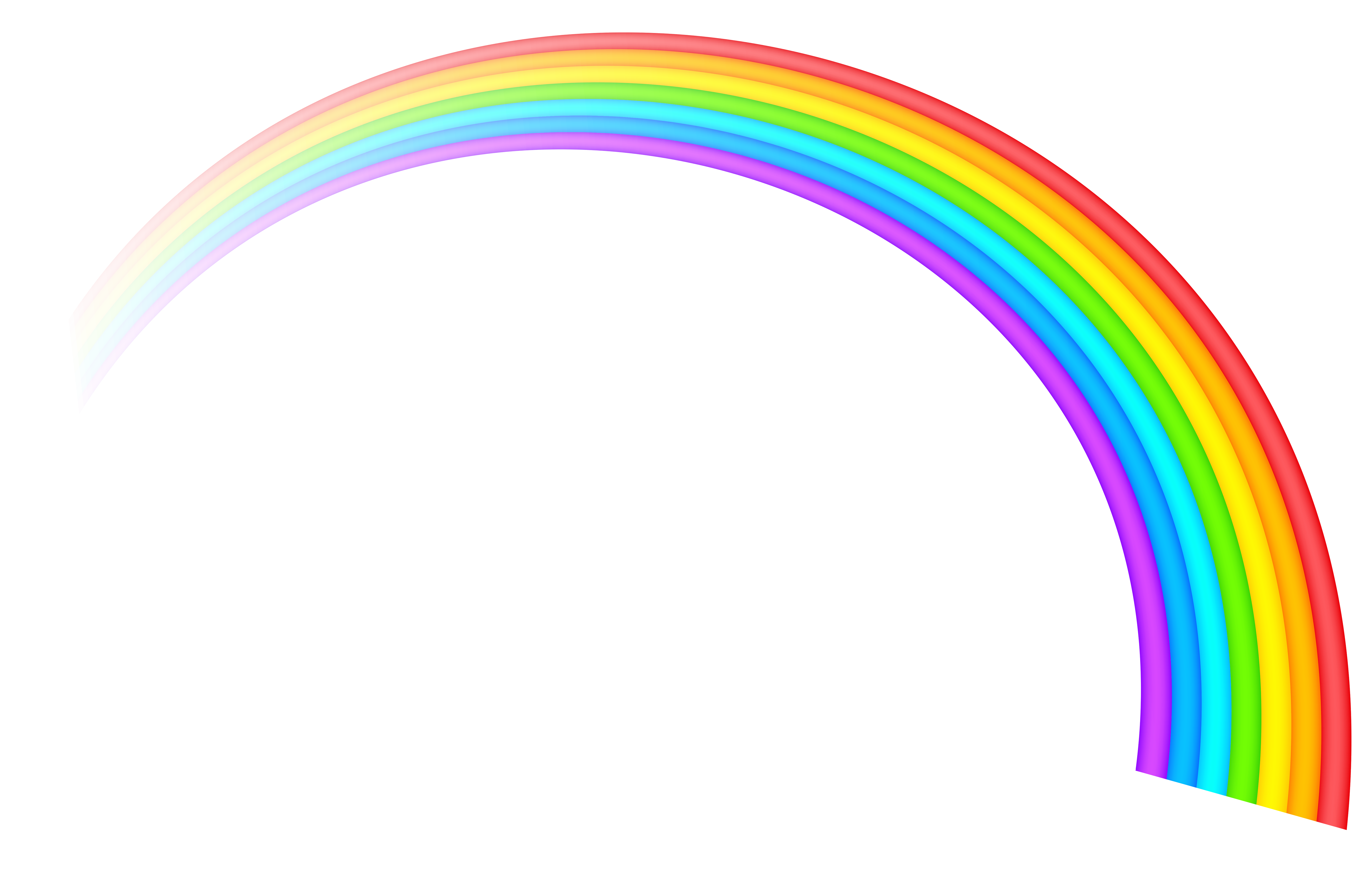 Rainbow in clipart
