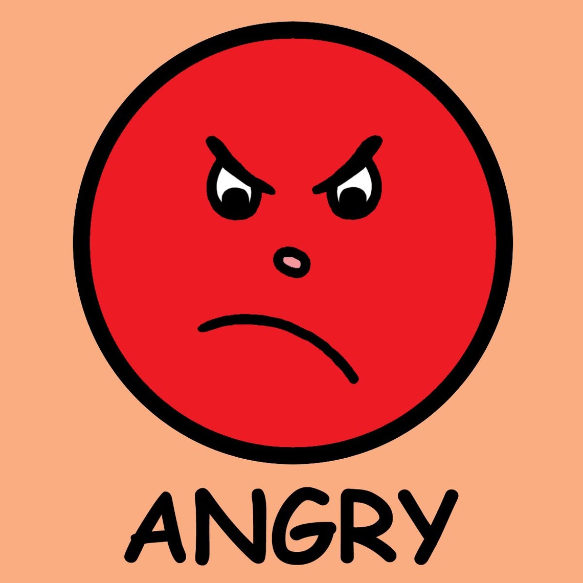 Angry face clip art free