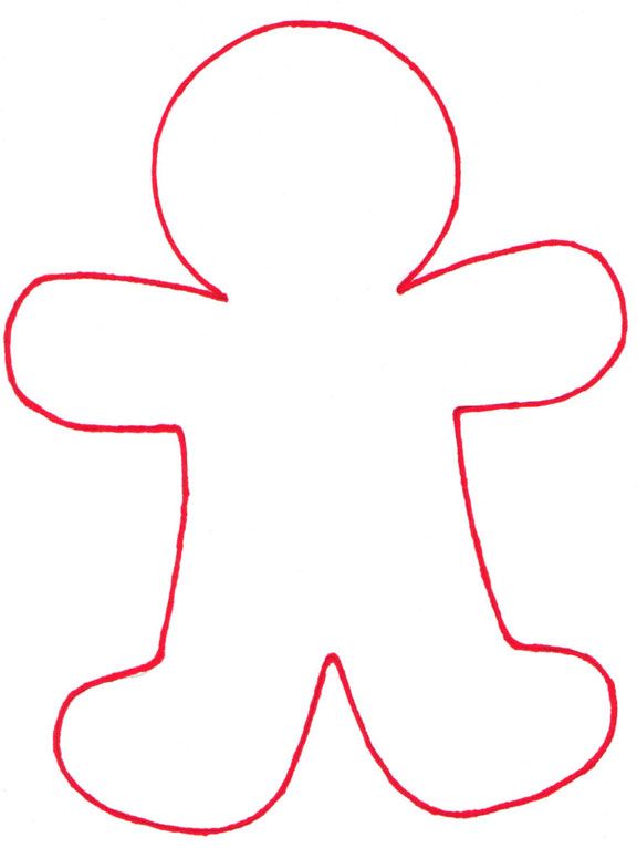 Gingerbread Man Template ...