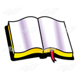 A Beka Book :: Clip Art :: Open Bible—with page marker