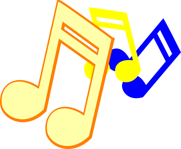 Colored Music Notes Clipart - Cliparts and Others Art Inspiration