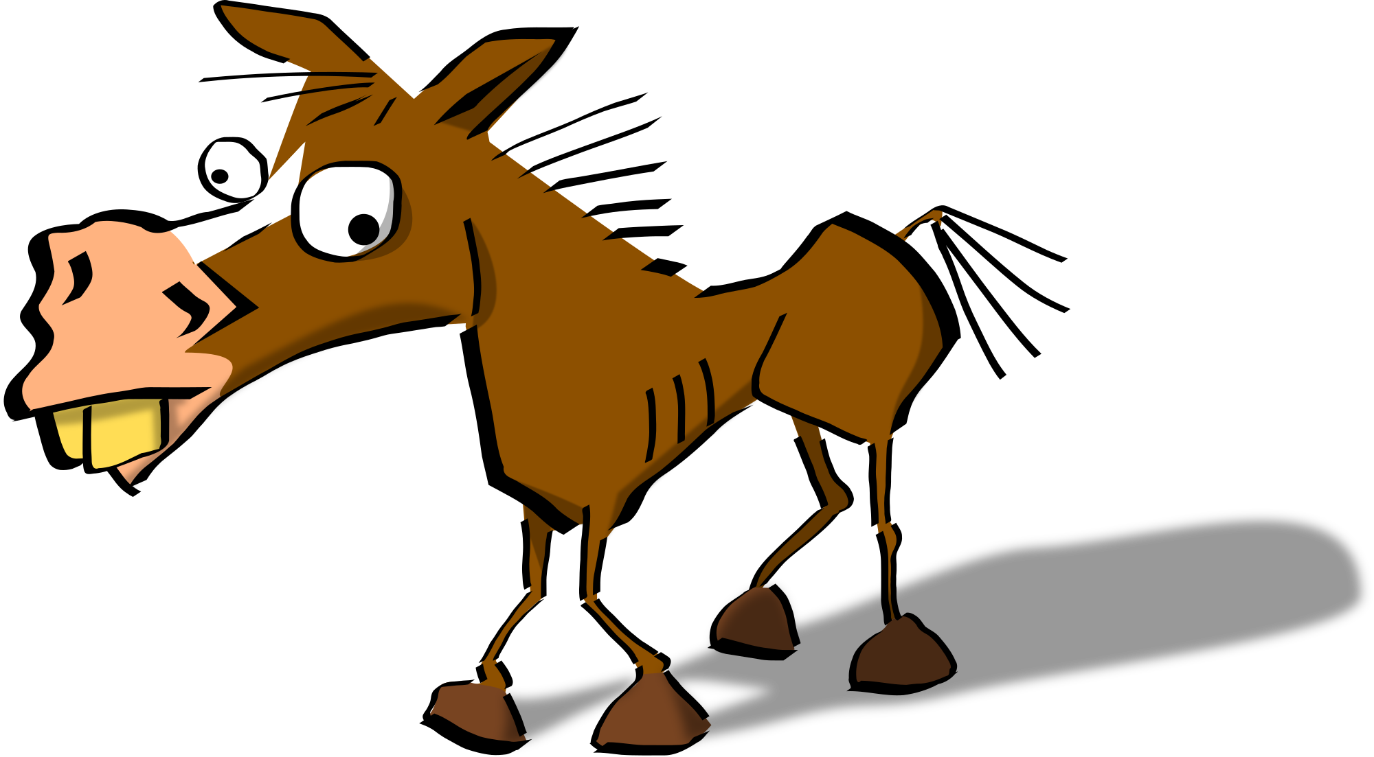 Funny horse clipart