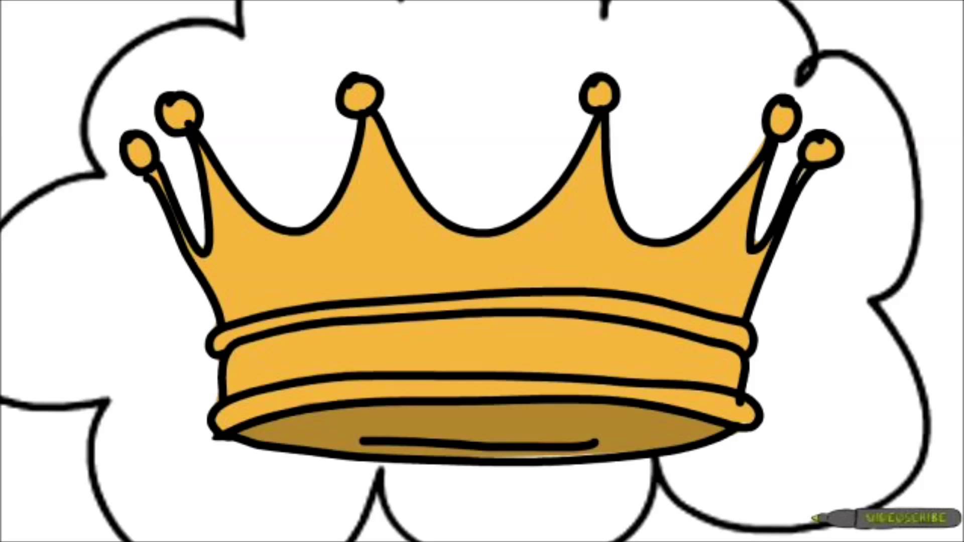 1Minute to draw it - How to draw a crown. - YouTube