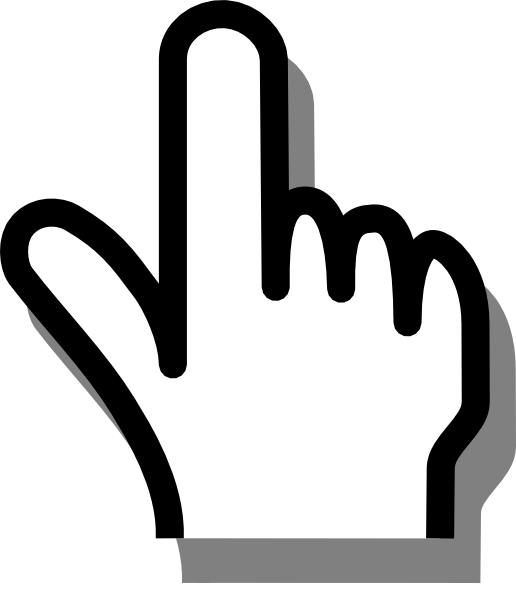 Cartoon Pointing Finger Clipart