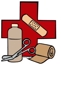 First Aid Kit Black And White Clipart