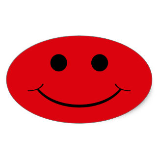 Red Smiley Face Stickers | Zazzle