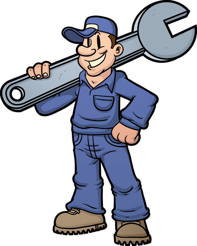 Building Maintenance Man Clipart