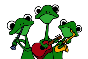 Funny Frog Tree Clipart