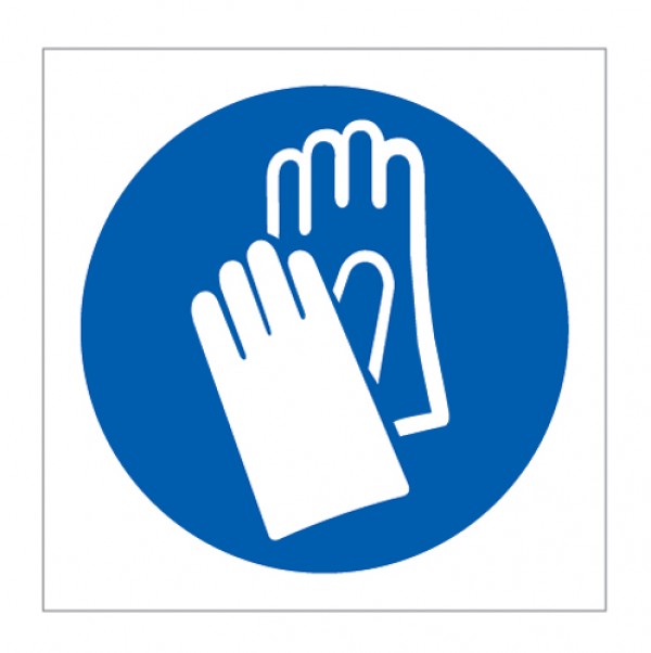 Wear gloves symbol - Health & Safety