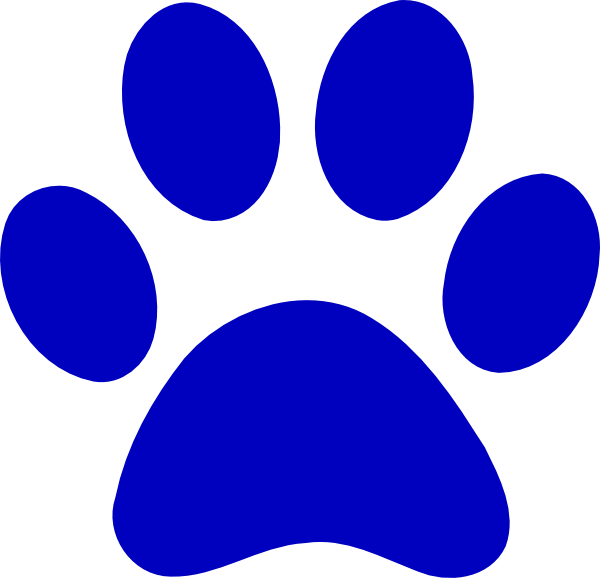 Blue Dog Paw - ClipArt Best