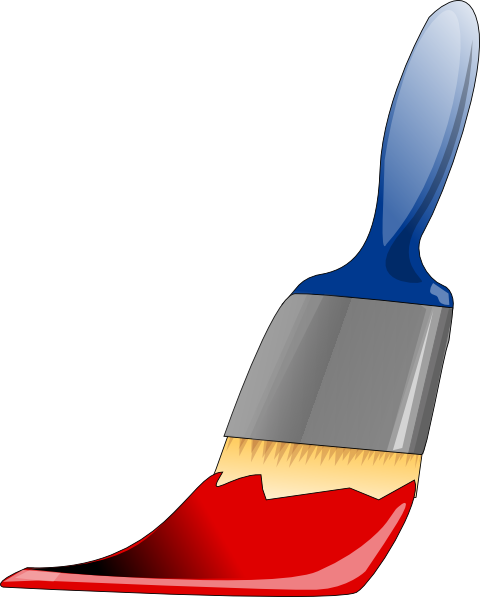 Paint Brush clip art Free Vector