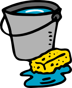 Cleaning materials clipart