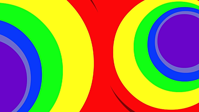 Rainbow Hypnotic Animated Cartoon Background Stock Footage Video ...