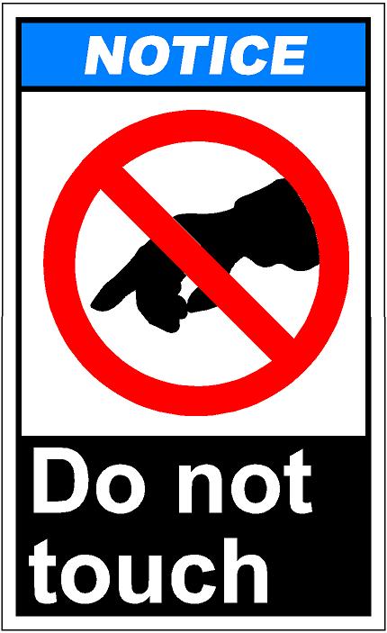 Do Not Touch Clipart