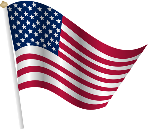 2752 free american flag vector waving | Public domain vectors