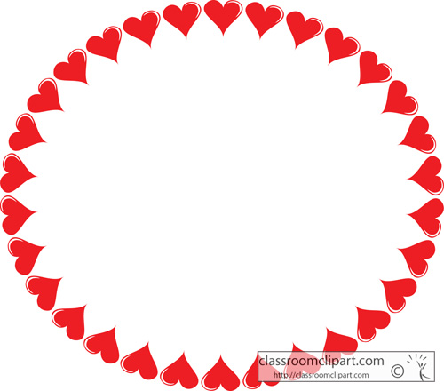 Heart Border Clip Art - Free Clipart Images