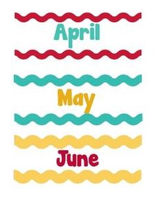 Months Of The Year Clipart - Free to use Clip Art Resource
