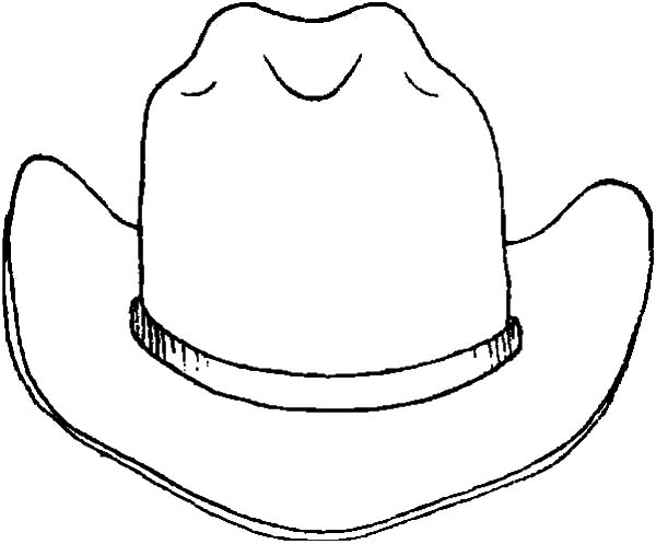 Cowboy Hat Coloring Page - Coloring Pages