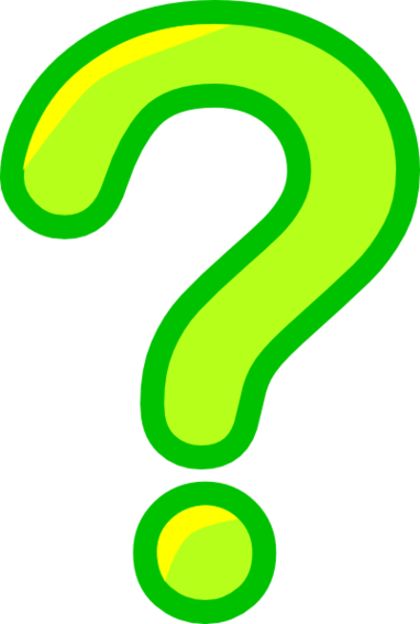 Green And Yellow Question Mark Clipart - Free to use Clip Art Resource