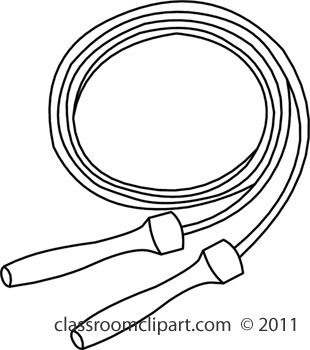 Free black and white clipart images of jump rope