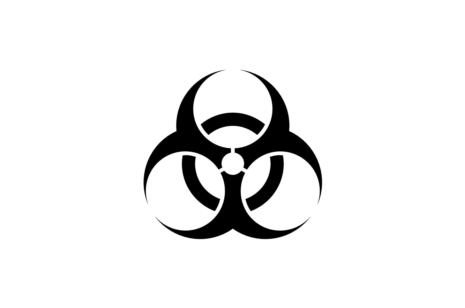 Biohazard Symbol Stencil Clipart Best