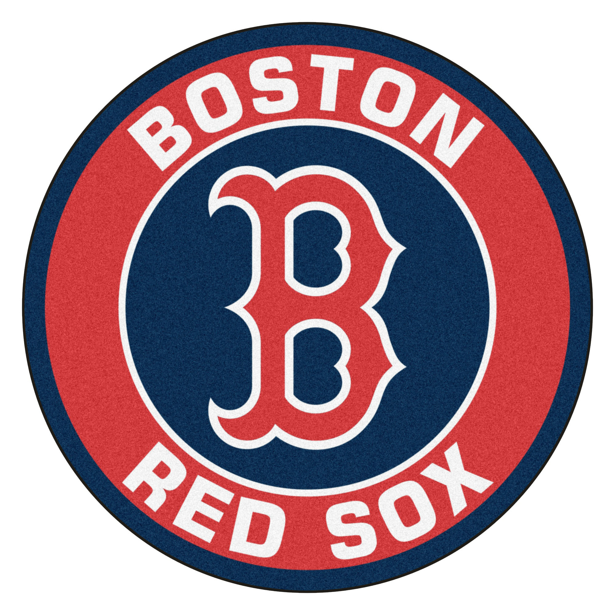 Boston Red Sox Logo Roundel Mat – 27” Round Area Rug