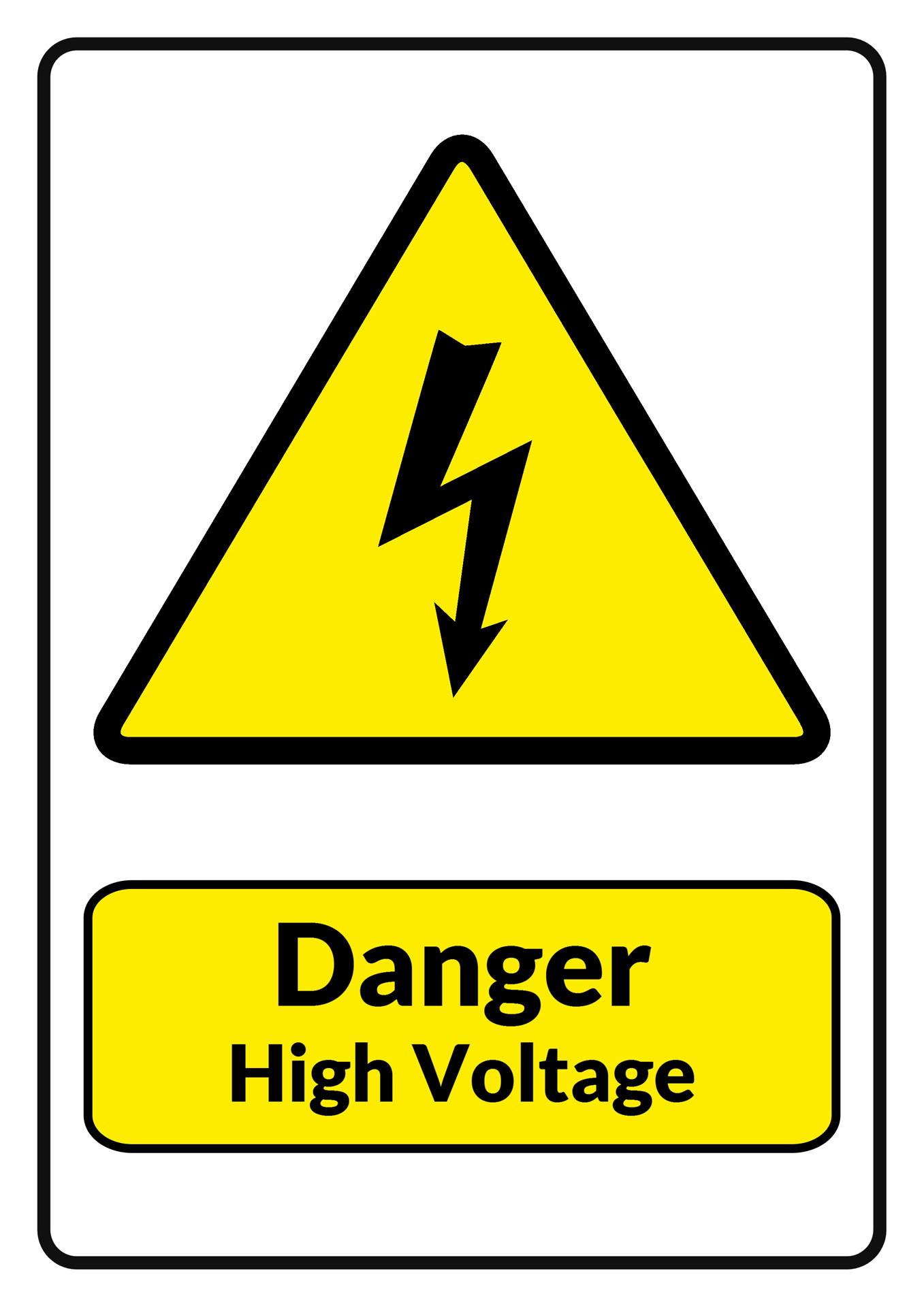 Danger High Voltage Warning Sign Free Stock Photo - Public Domain ...